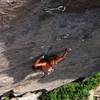 This is Kip following a bolted 5.10d in Leavenworth