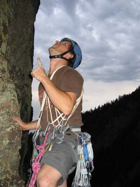 Mike giving detailed route tracing on Ruper... uhhhh this pitch like goes up this way...
