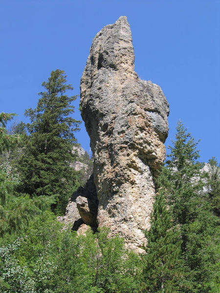 Swift Creek Spire from Swift Creek Road on a typical summer day.