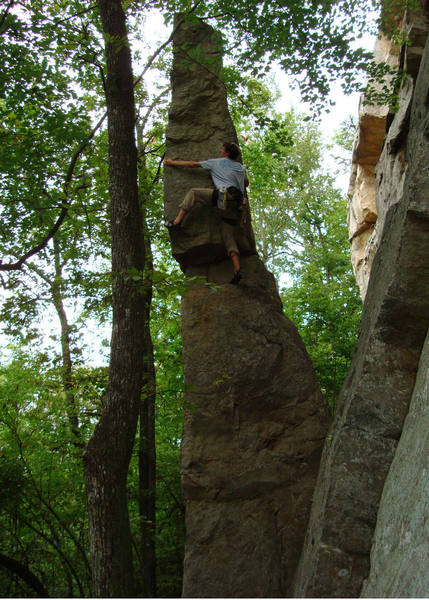 The awesome freestanding pillar at Jamestown. If you climb it a girl will lick your armpit.