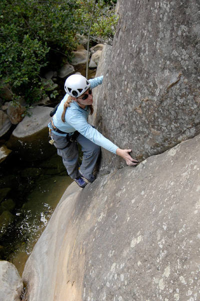 Marisa Fienup steps up from the waters edge on R.O.I.