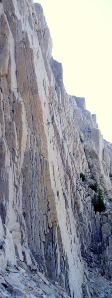 Orange Pillar. Boi-oi-oi-ing is the main crack split up the middle of the pillar.
