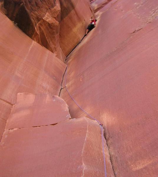 Incredible Hand Crack, Indian Creek, UT.<br>
Awesome fun!