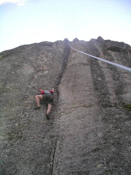 First crux on Minor Groove.