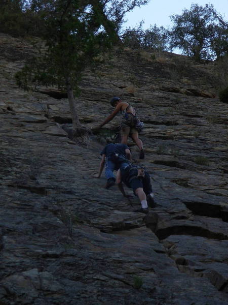 Us on the black wall