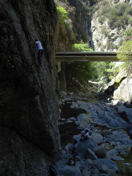 Hanging out in wheeler gorge, he fell just after this picture was taken