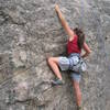 Chrissy Biggs on typical Ironclads granite.