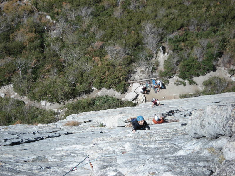 Anne starting up the 2nd pitch