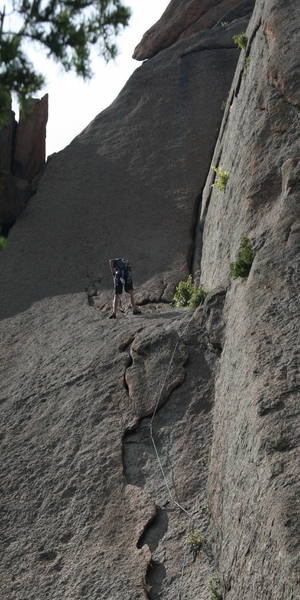 Another shot of me at the belay.