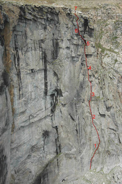Coffee Achievers with approximate belay stations.