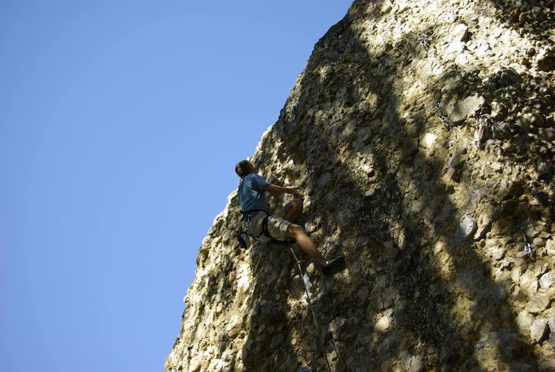 The crux on EIS can be laybacked or  via a fingerlock as Adam James does it. 