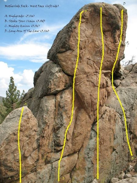 Motherlode Rock - West Face (left side)