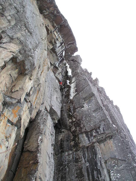 Shelob's Lair M8x gear (or lack therof), Kama Bay, Ontario. JML on FA