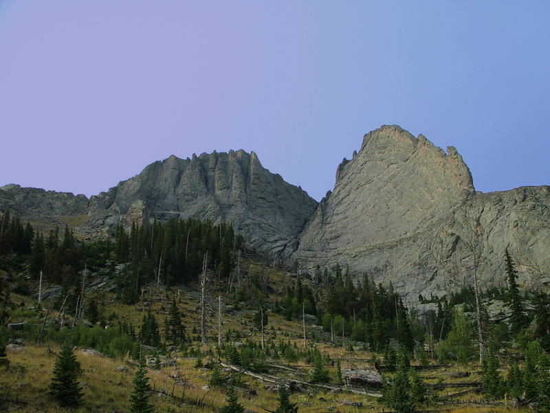 The Prow's west face as seen from the Spanish Creek approach.