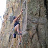 Chelsea Cook cranking on the crimps