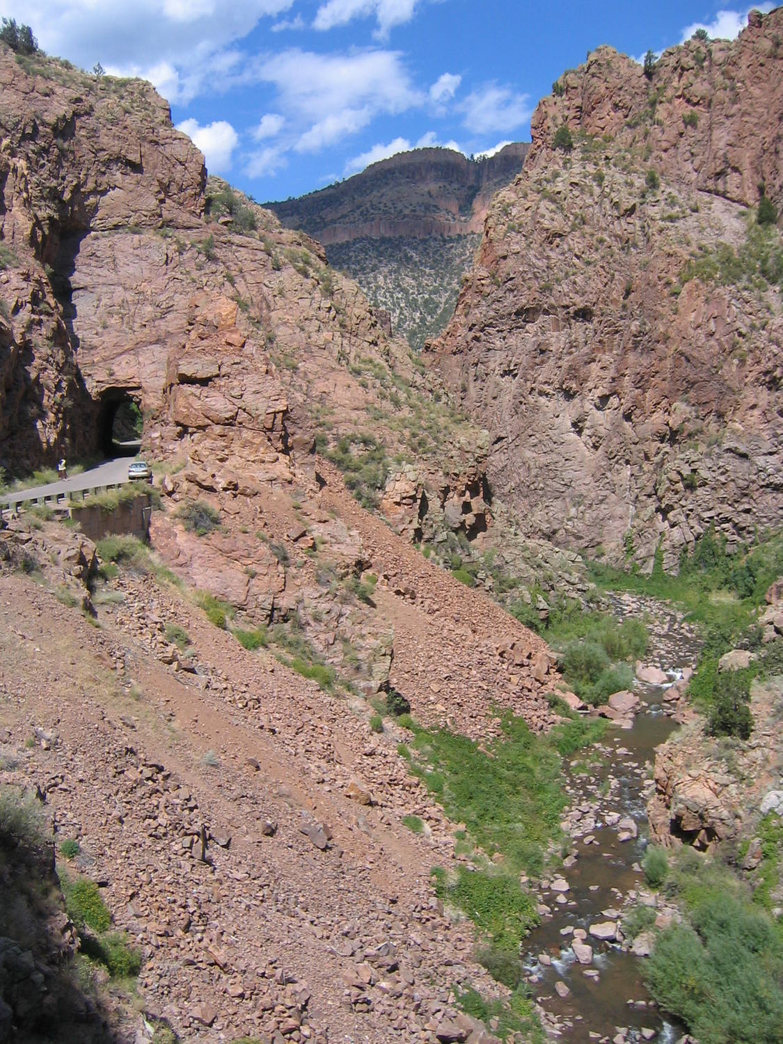 The Gilman Tunnels Area. The first Tunnel is visible on the left. No
