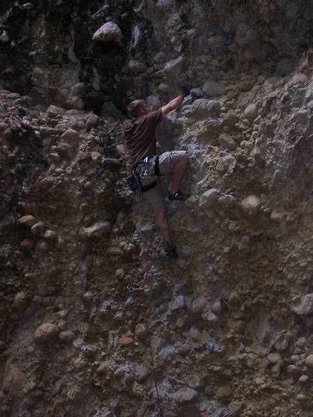 This is me finishing the route.  Not a good picture but it works.
