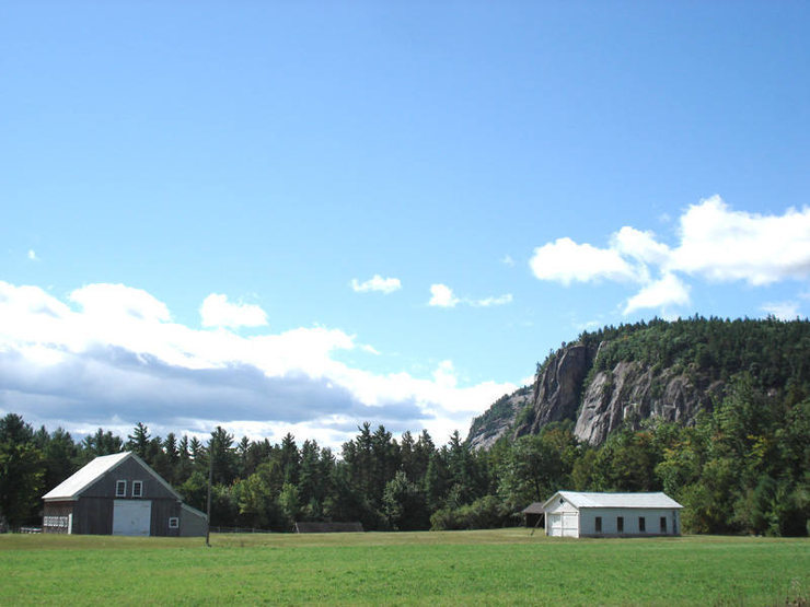 a great view of cathedral's right side and a little bit of whitehorse in the background...