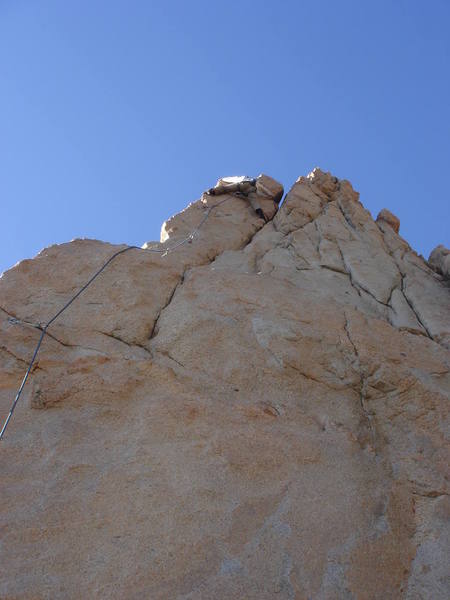 Tom Donnelly high on Silhouette Arete