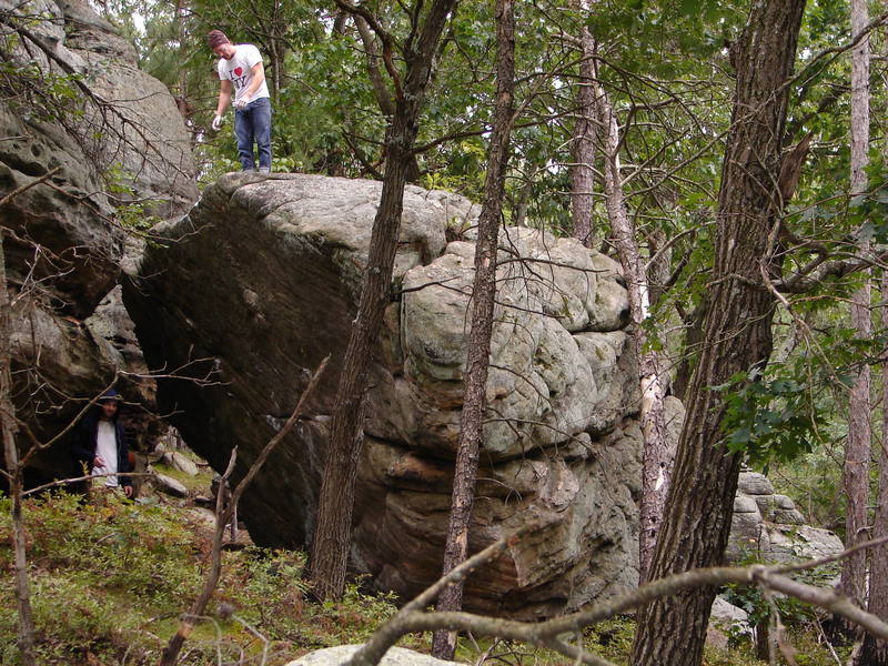A Central Wisconsin Gem. This boulder alone holds many amazing problems.