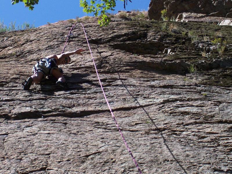 Joey Guajardo taking his chances on Roll the Bones at the Slips in Big Cottonwood