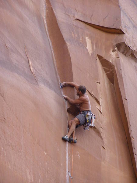 Rich pullin out of the switching corners crux