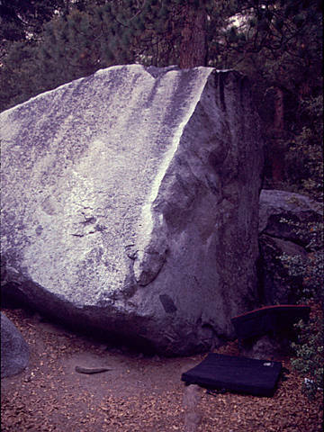 The slab just left of the arete.
