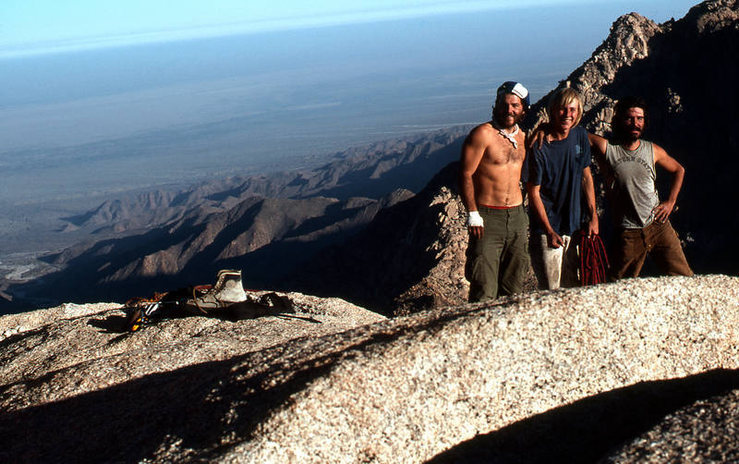 The Madman, The Wall Crawler and Scotty. Early Red Rocks adventurers. Photo courtesy of the Jim Newberry collection.