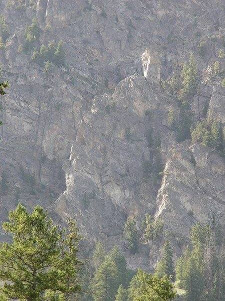 Baxter's Pinnacle in its entirety as viewed from the Lake.