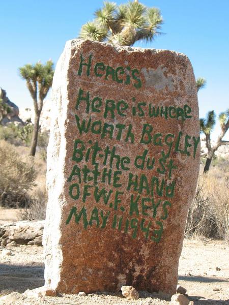 You'll find this headstone for Worth Bagley on the way to the Wall Street Mill.