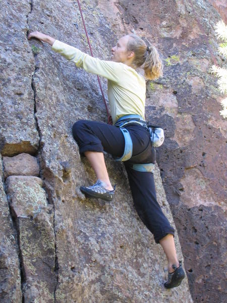 If you fail to onsight, this route can be your very own "Manhattan" project! Wocka, wocka, wocka....