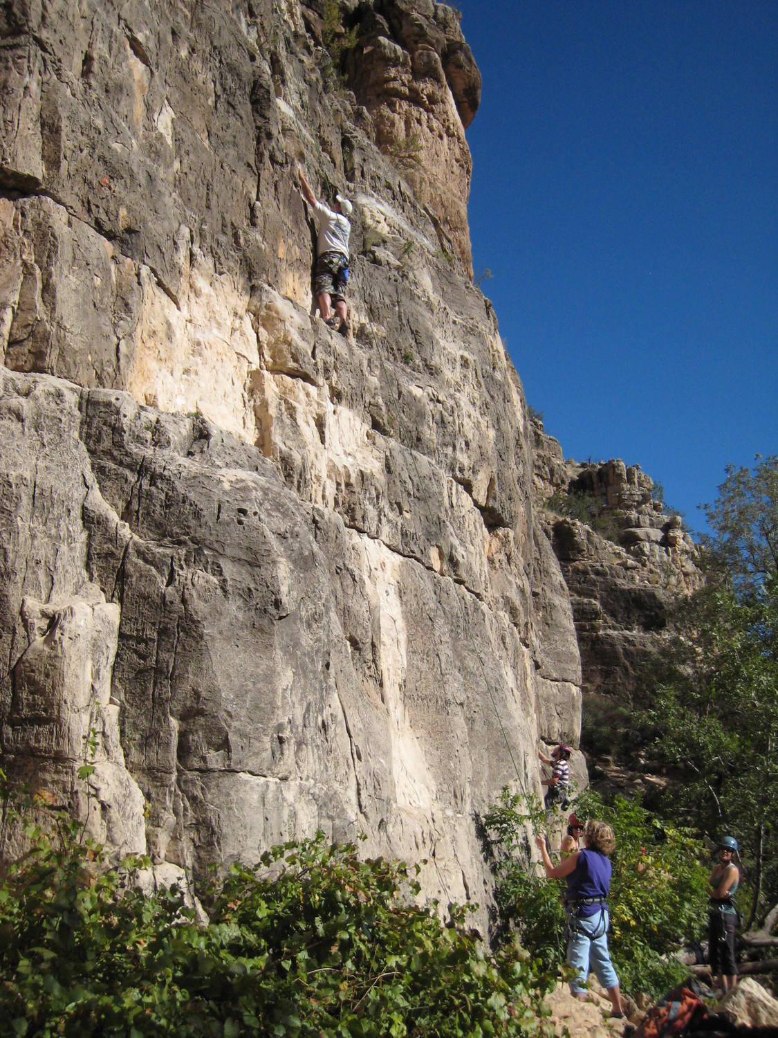 Top roping on Gumby (previously referred to as the unknown "Fred