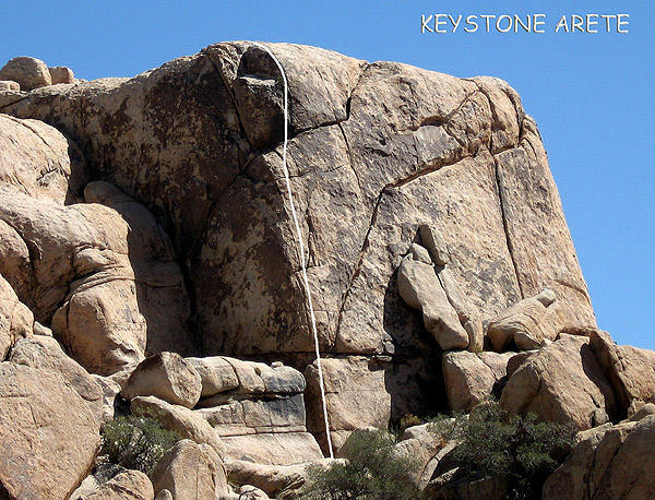 "Keystone Arete".<br>
Photo by Blitzo.