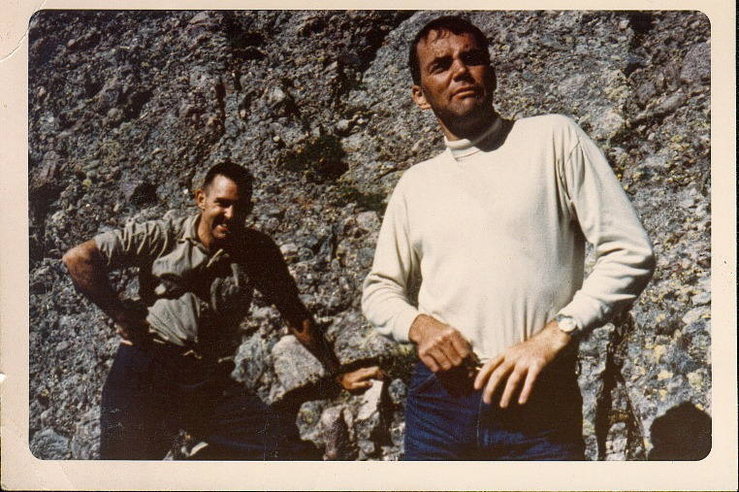 My cool father-in-law Jack Carey getting ready for the climb in the 60s.