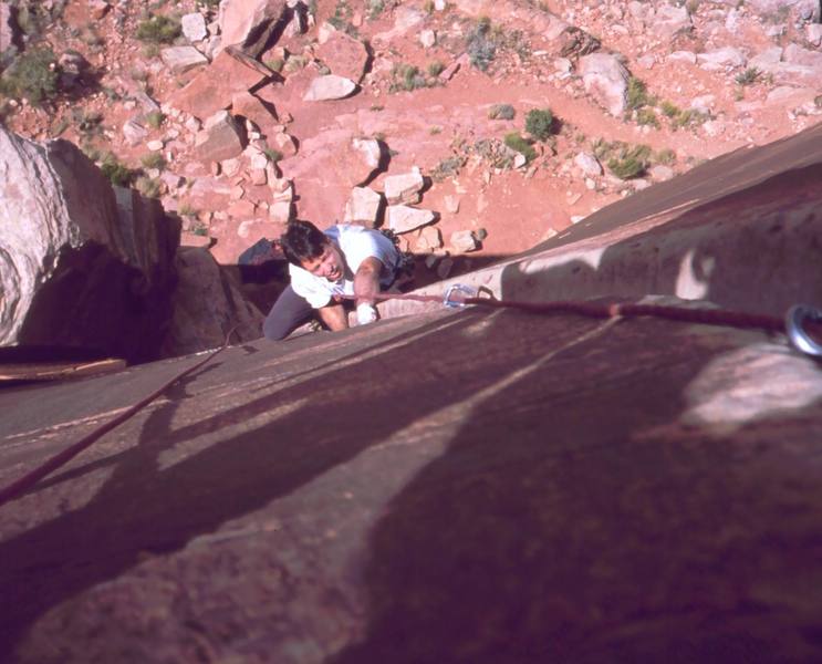 Tony Bubb follows 'Supercrack' in some bygone era. Photo by Eric Corkran.