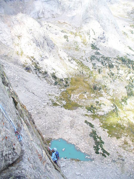 liz donley on warrior1, beckey route.