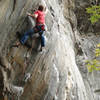 unknown climber walking the crux of Big K... nice work...