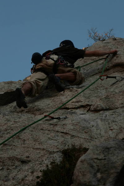 Max Peters on lead Rattled photo : rocmaloney