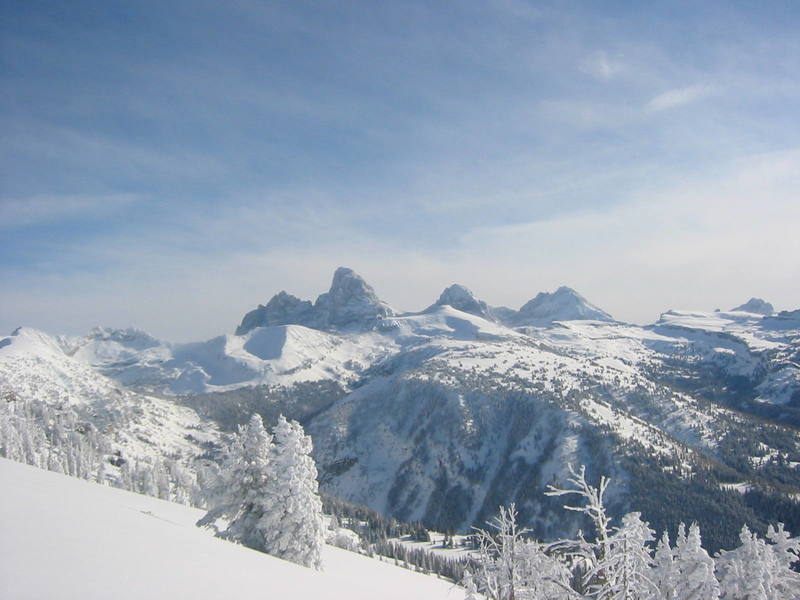 Teton's in Wyoming Photo taken by Austin Porzak from Grand Targhee Backcountry