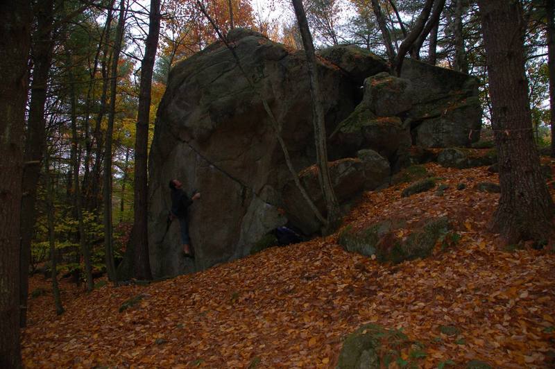 Ladd on the Welcome Boulder