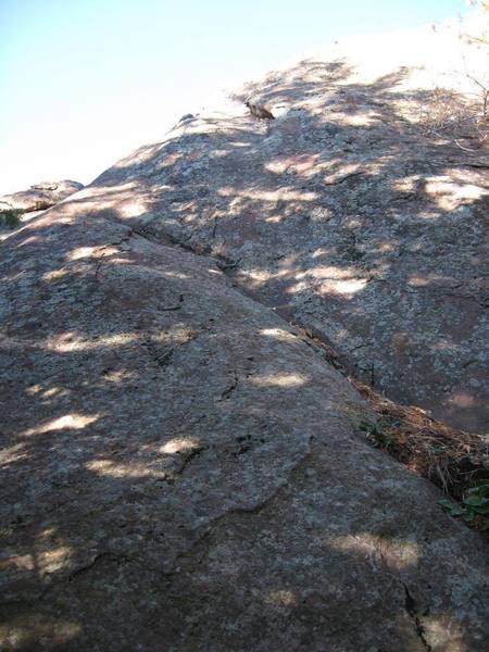 Start with diagonal crack.