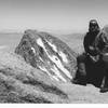 On the summit of North Pal 4 Jul 96 after a glorious solo ascent.  Mt. Sill is the peak in the background.