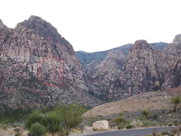 View of Dependent Variable Area from the pine creek parking lot.