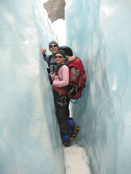 Natalie and I walking on (frozen) water in Franz Josef Glacier country. I'm heading back to Southern California in December, but Natalie is staying here for 3 more months to work as an ice climbing instructor for the kiwi summer!
