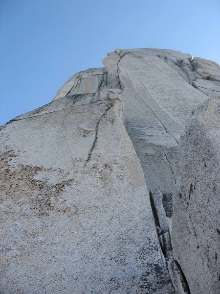 The first pitch of the Great White Headwall