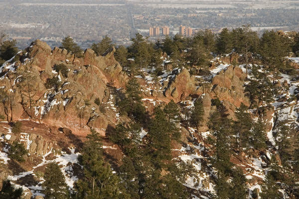 One of the more popular bouldering areas, with a clear view of the Monkey Traverse. Photo: Dave Fiorucci