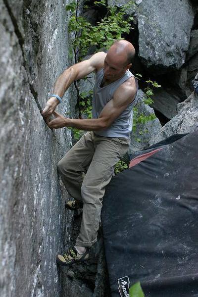 In the middle of a proper spanking on The Rhode Island Ripper. Smugglers' Notch, VT