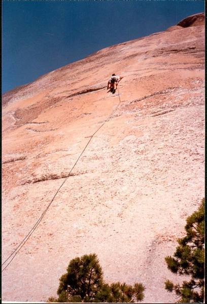 Headed to the 1st belay