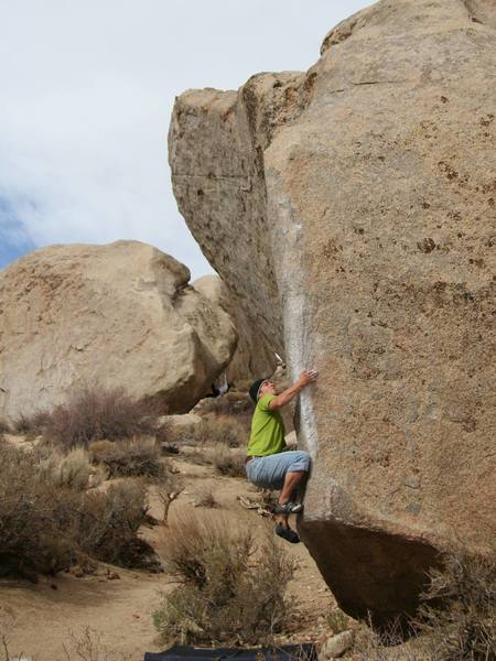 Matt working on the Pope's Prow