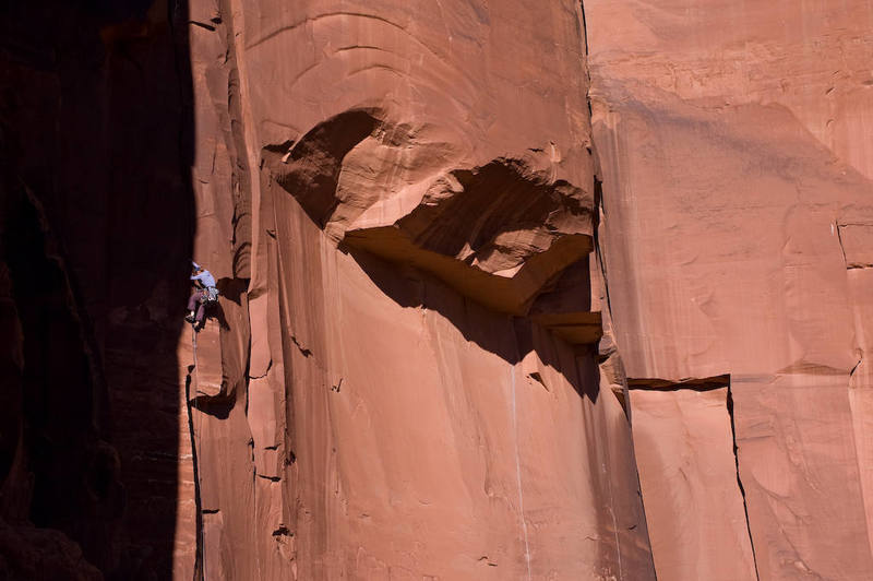 Unknown climber on "Mad Dog"